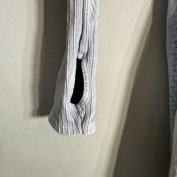 FP Movement Free People Good Karma Long Sleeve Jumpsuit Women's M/L Ice Gray NWT - Picture 9 of 16